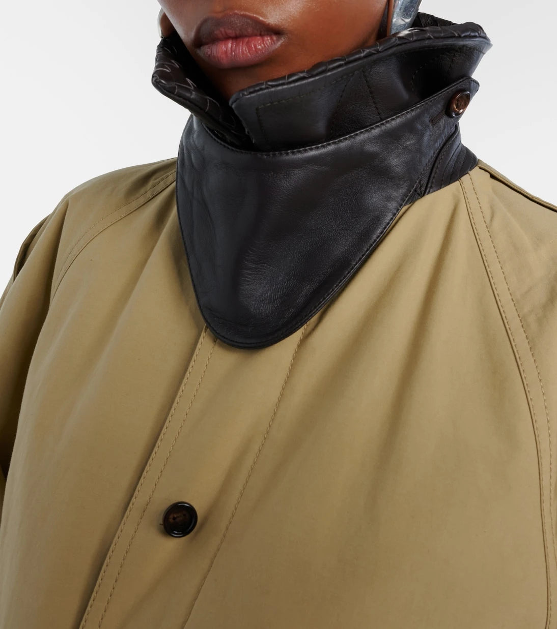 Bottega Veneta - Intrecciato leather-trimmed blouson