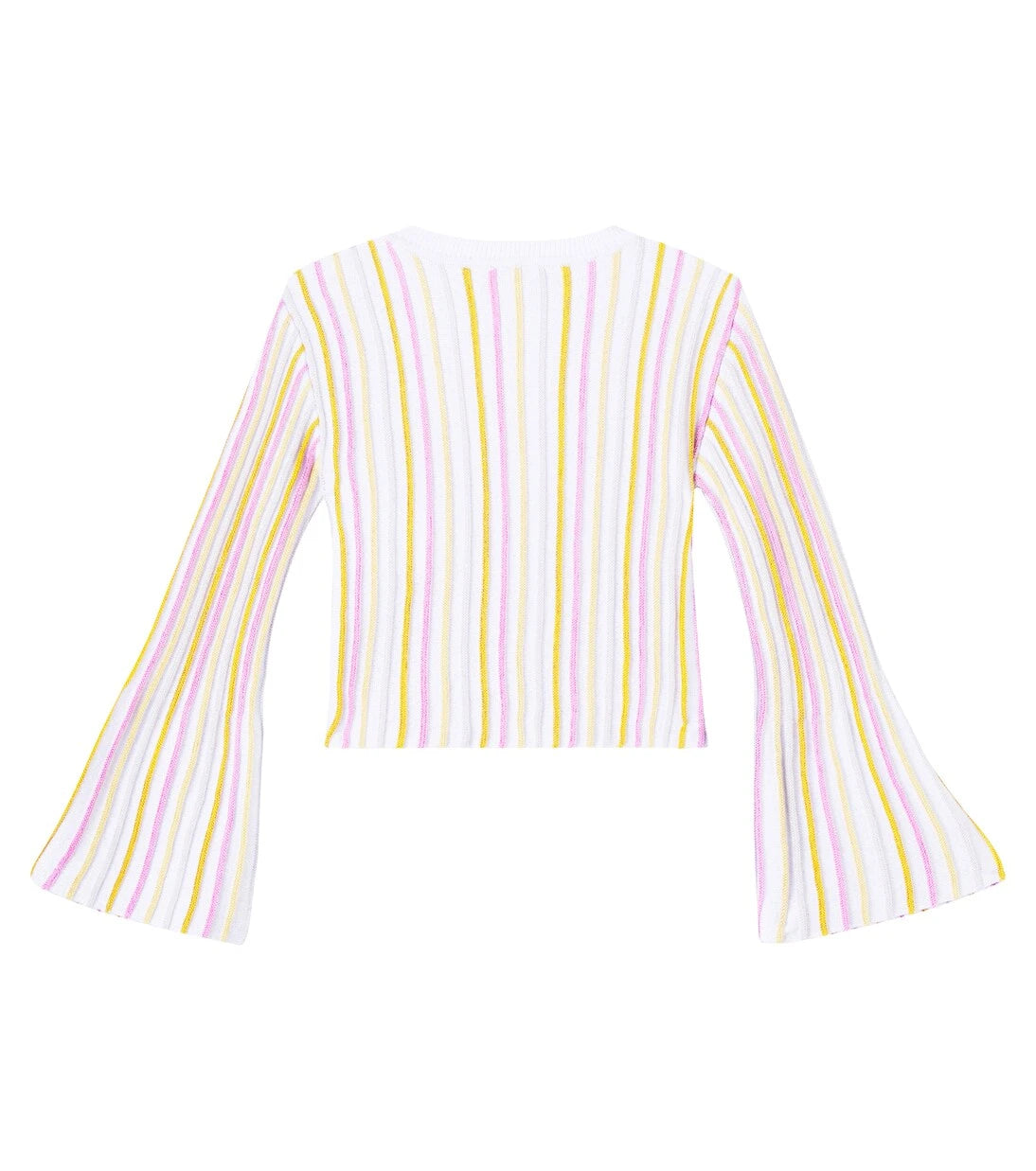 Stella McCartney Kids - Ribbed-knit striped cotton-blend top
