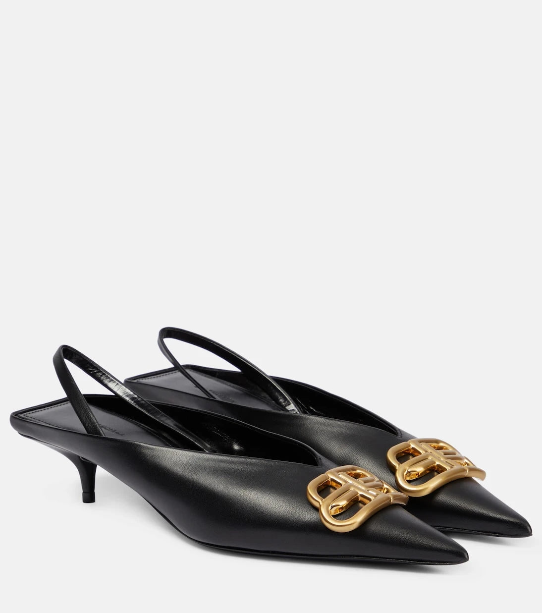 Balenciaga - Square Knife BB slingback mules