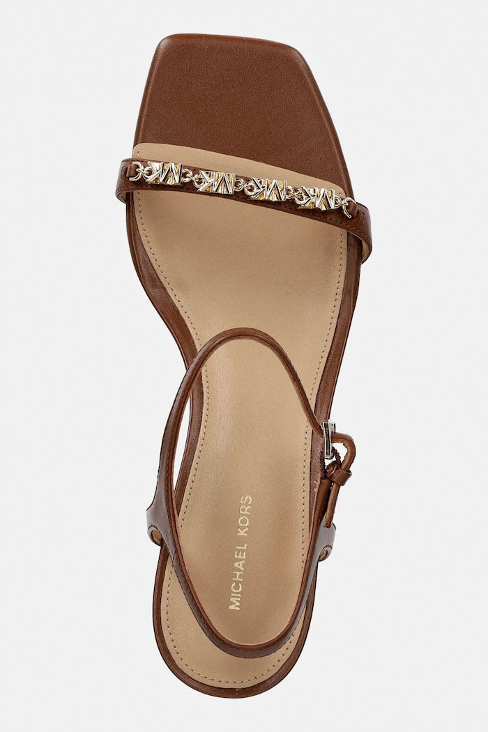 Кожени сандали MICHAEL Michael Kors Dina Kitten Sandal