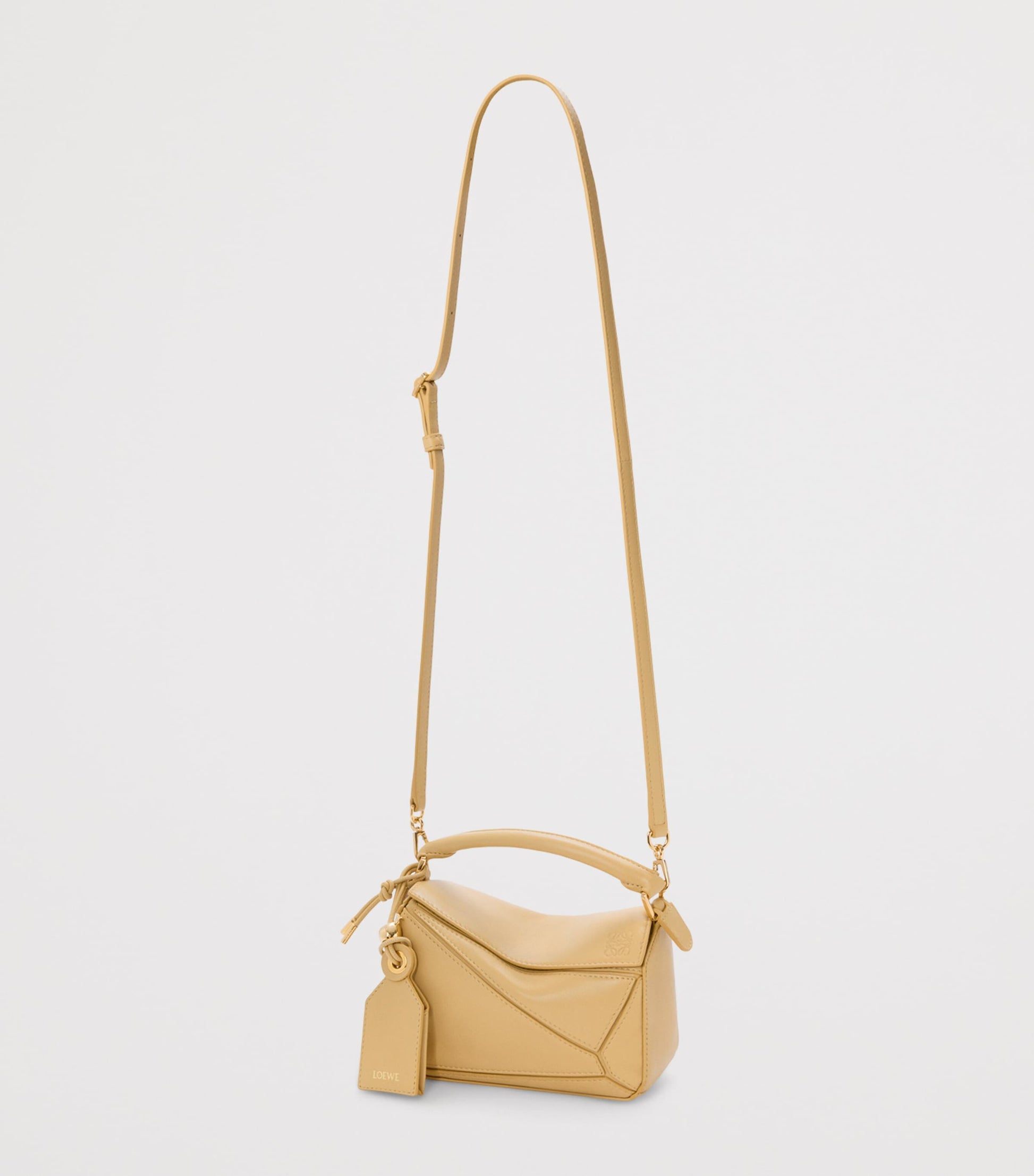 Mini Leather Featherlight Puzzle Top-Handle Bag