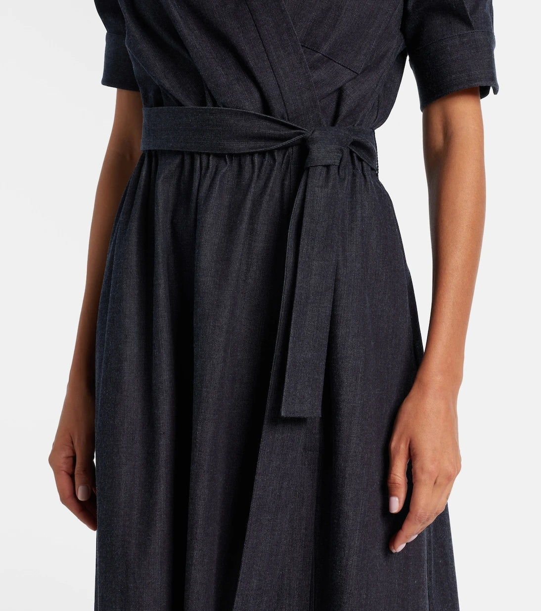 Altuzarra - Lydia wrapped denim midi dress