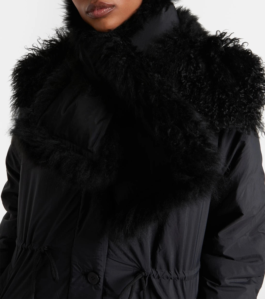 Yves Salomon - Reversible shearling down scarf