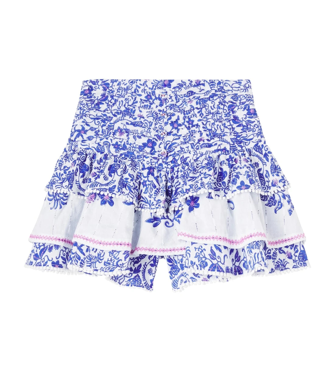 Poupette St Barth Kids - Alizee floral ruffled cotton skort