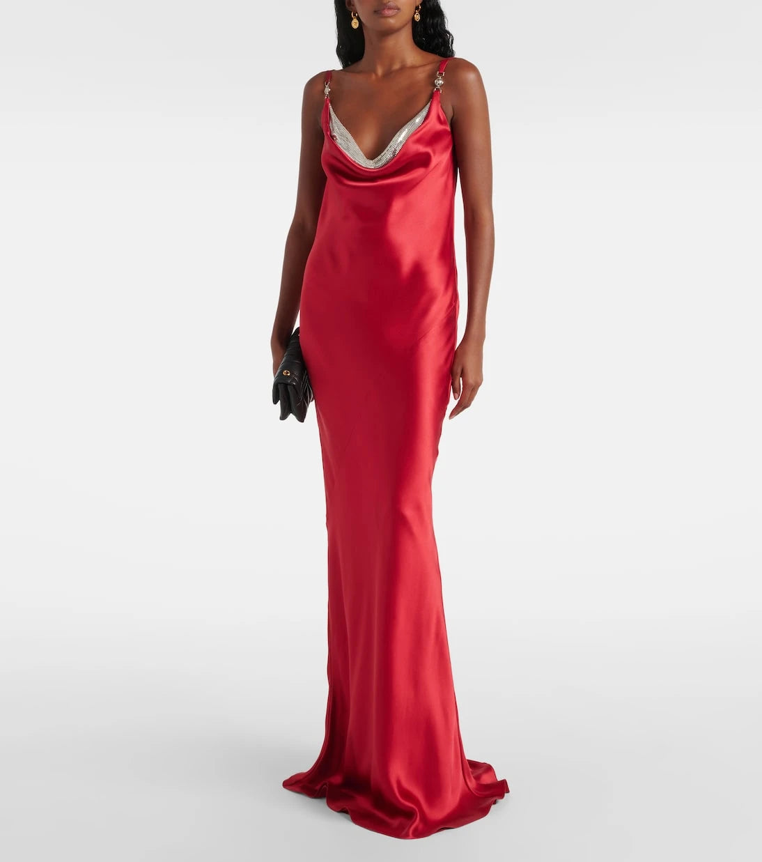 Versace - Silk satin gown