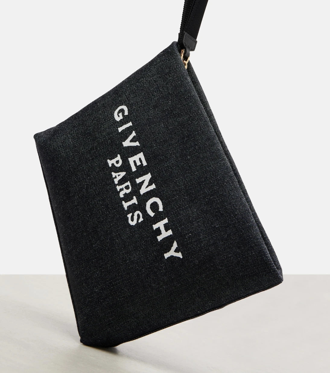 Givenchy - Logo cotton denim pouch