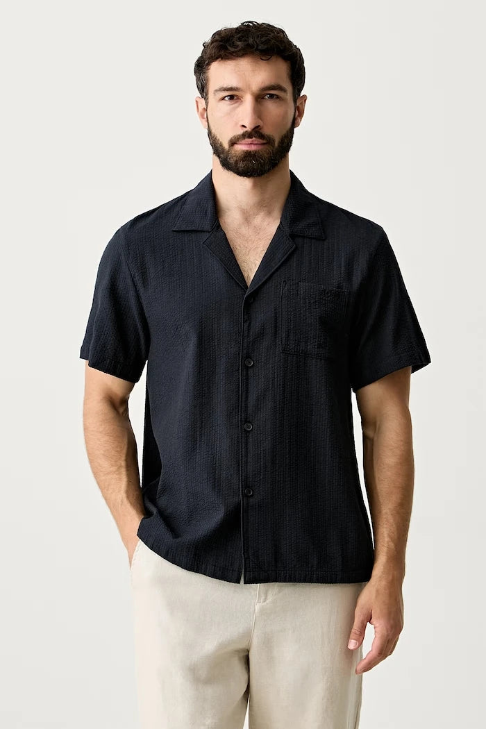 BOSS риза мъжка с памук Relax_Shirt