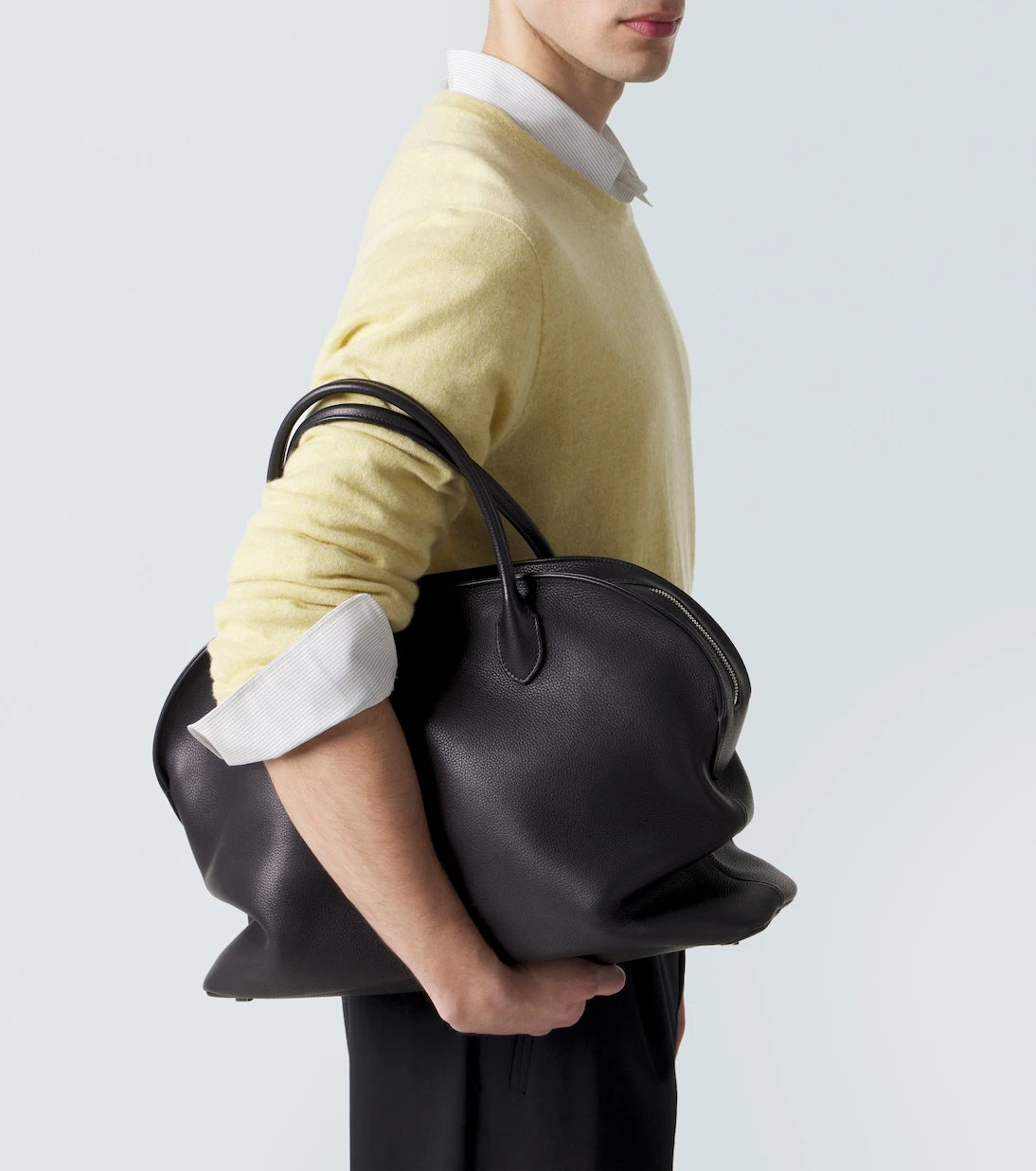 The Row - Agnes 16 leather top-handle bag
