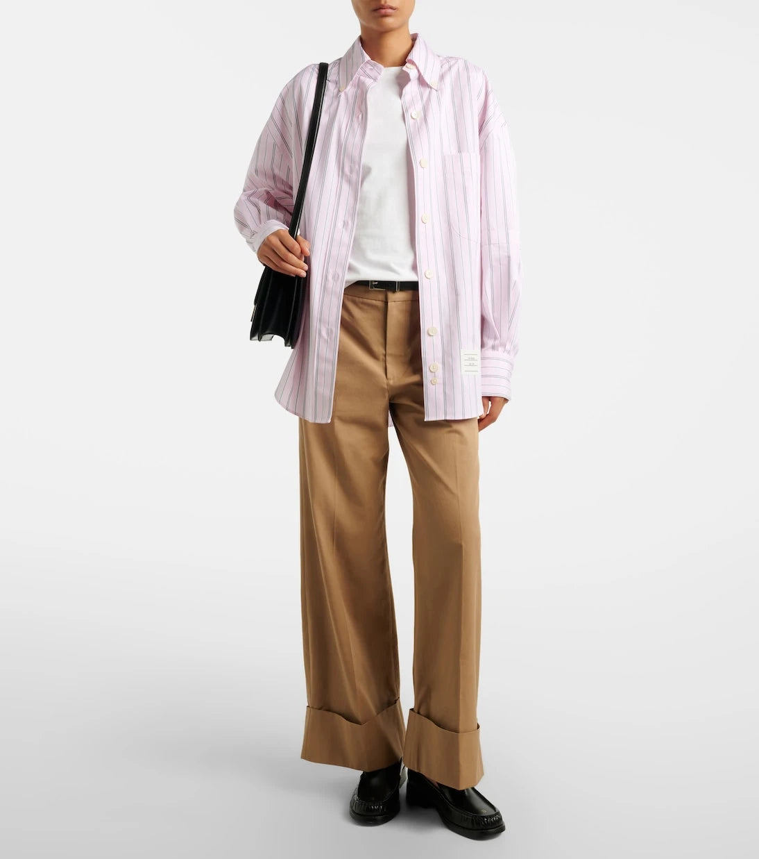 Frame - Cuffed Slim Palazzo wide-leg pants