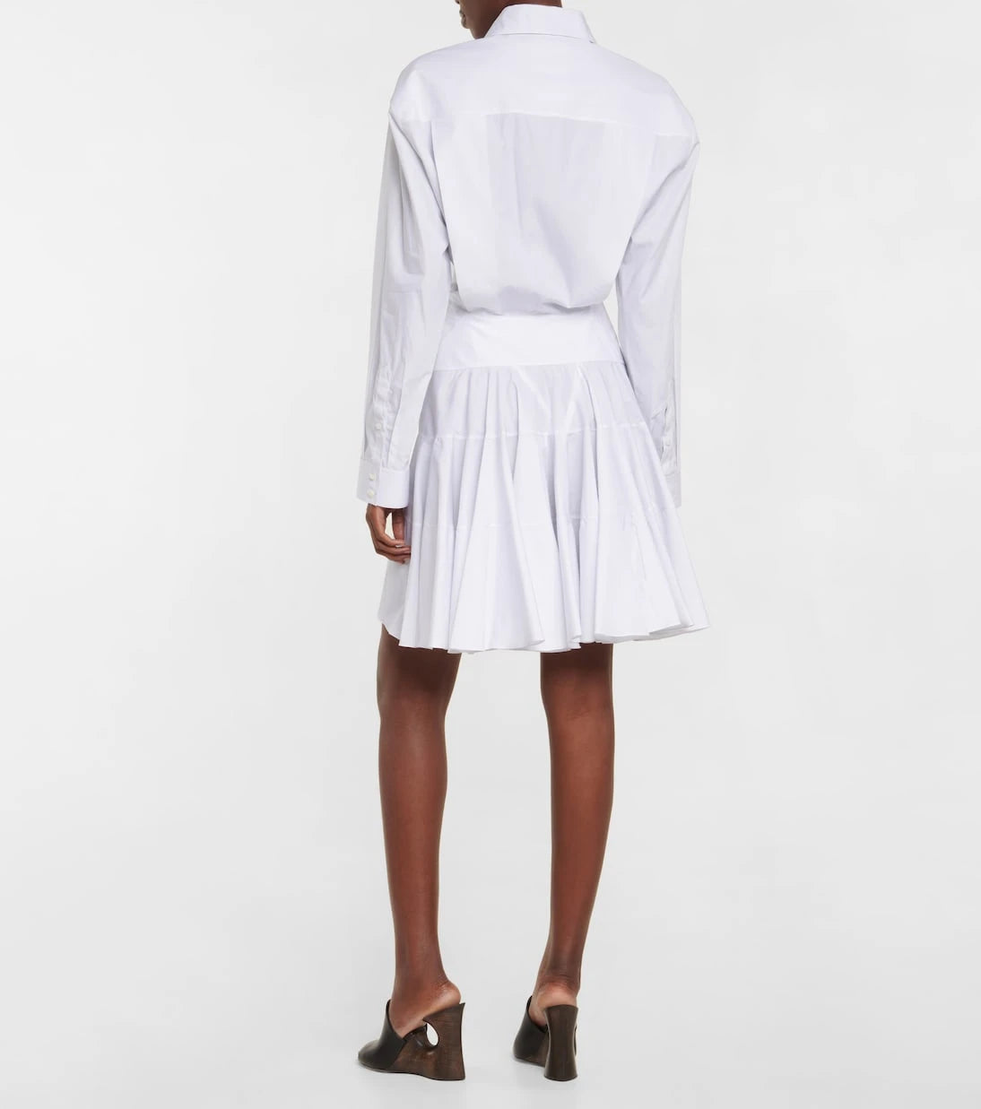 Alaïa - فستان قميص من القطن