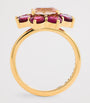 Jennifer Meyer Yellow Gold and Rubellite Flower Ring