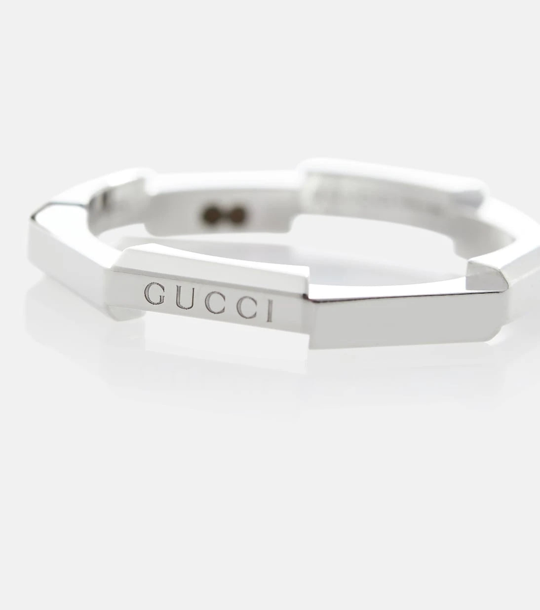 Gucci - Link To Love 18kt white gold ring