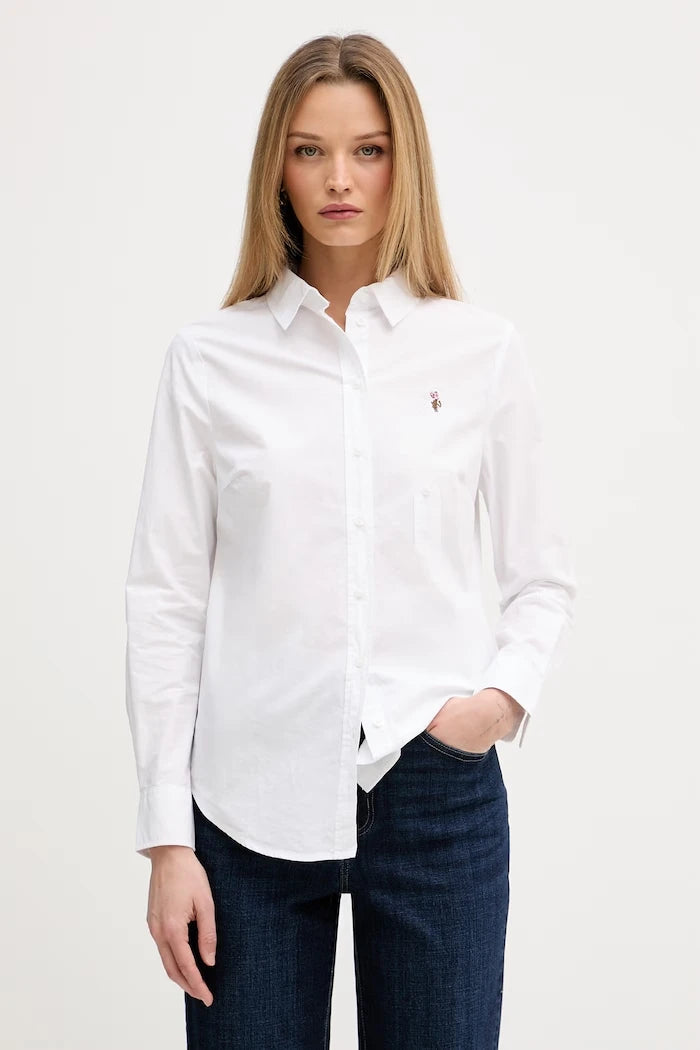 U.S. Polo Assn. дамска риза от памук Classic Fit Poplin