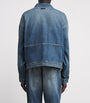 FEAR OF GOD ESSENTIALS Blue Denim Zip-Up Jacket