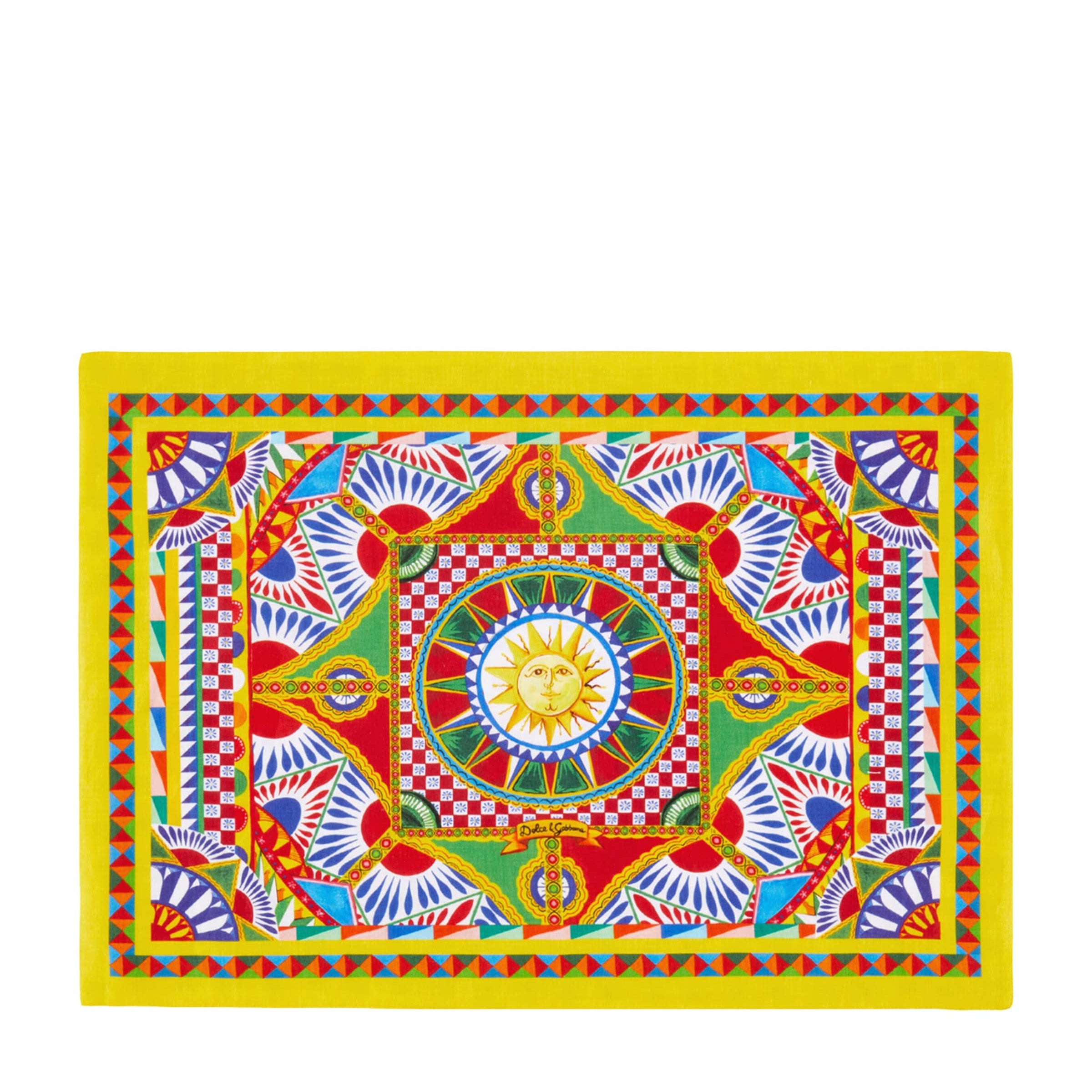 Dolce & Gabbana Casa Linen Carretto Placemat and Napkin Set