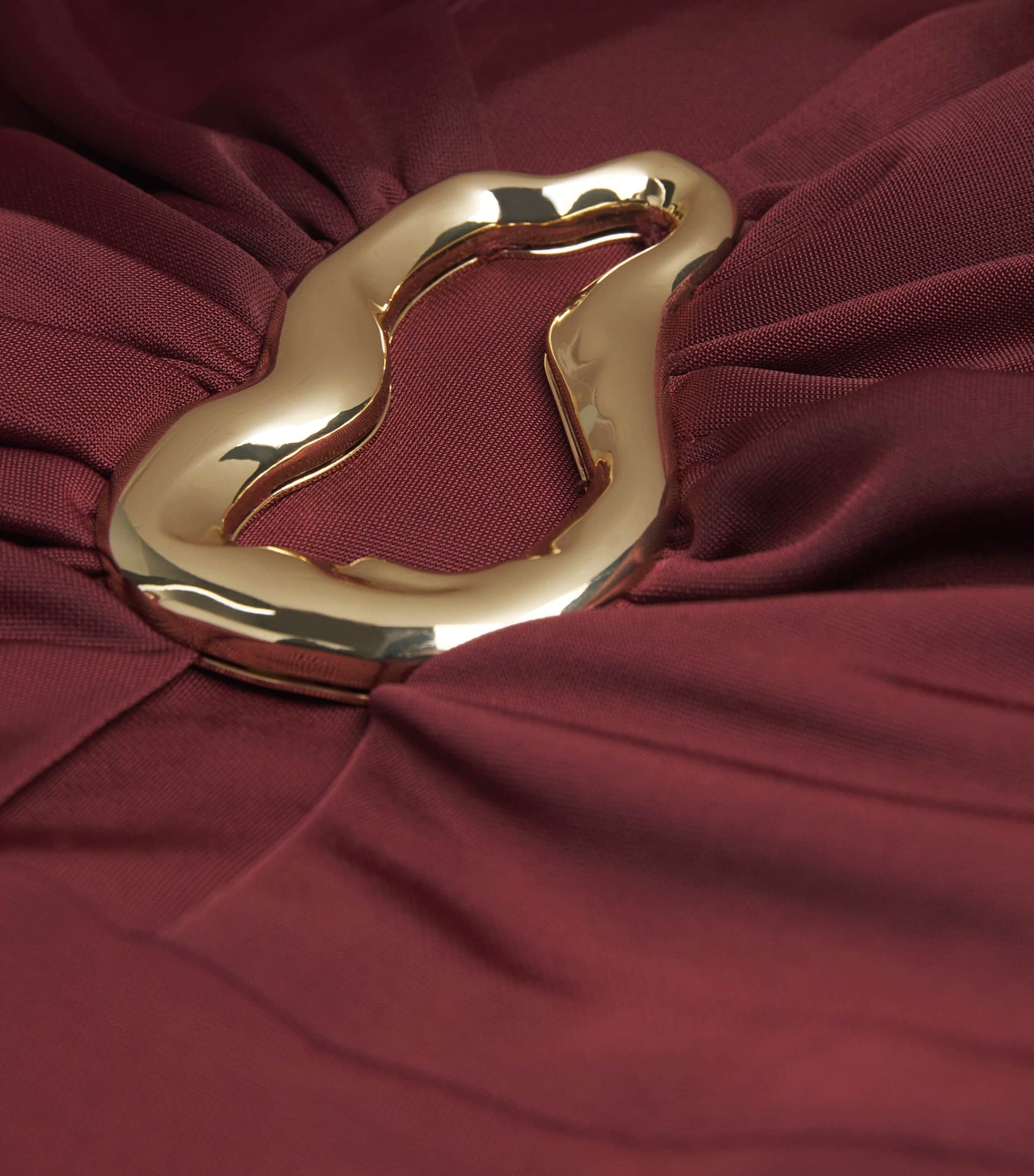 Rebecca Vallance Burgundy Jersey Mischa Midi Dress