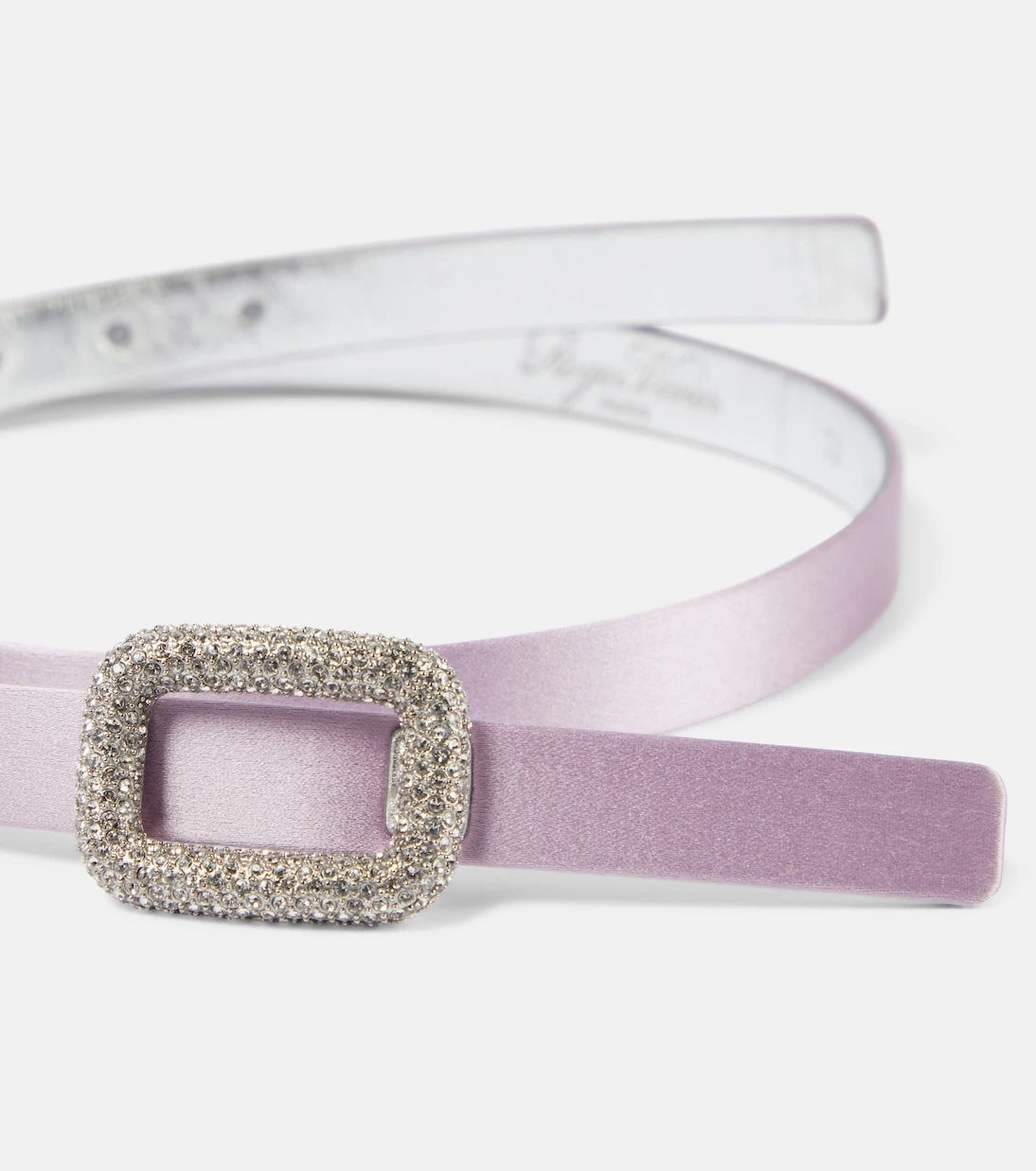 Roger Vivier - Viv' Choc embellished satin belt