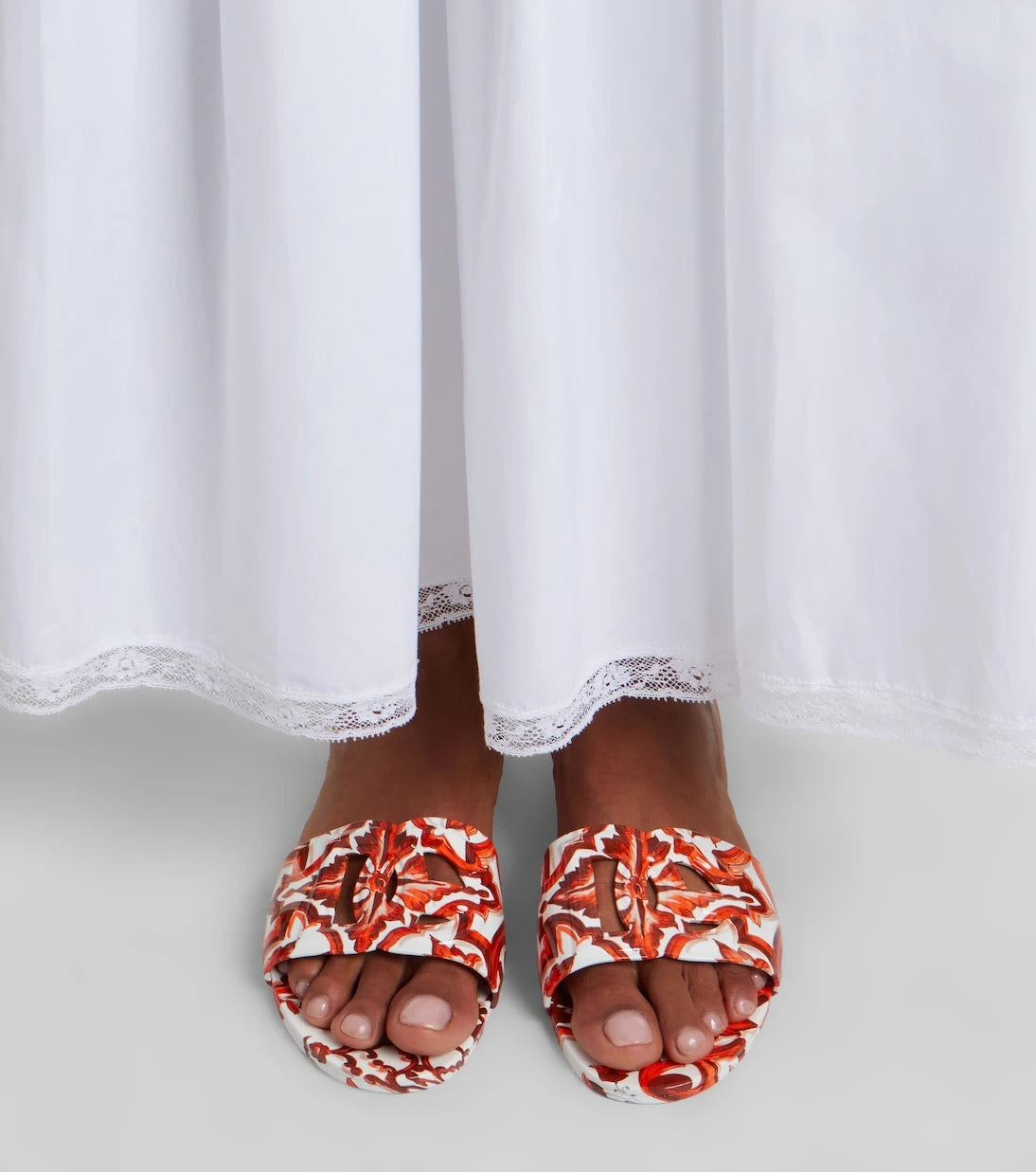 Dolce&Gabbana - Majolica DG rubber slides