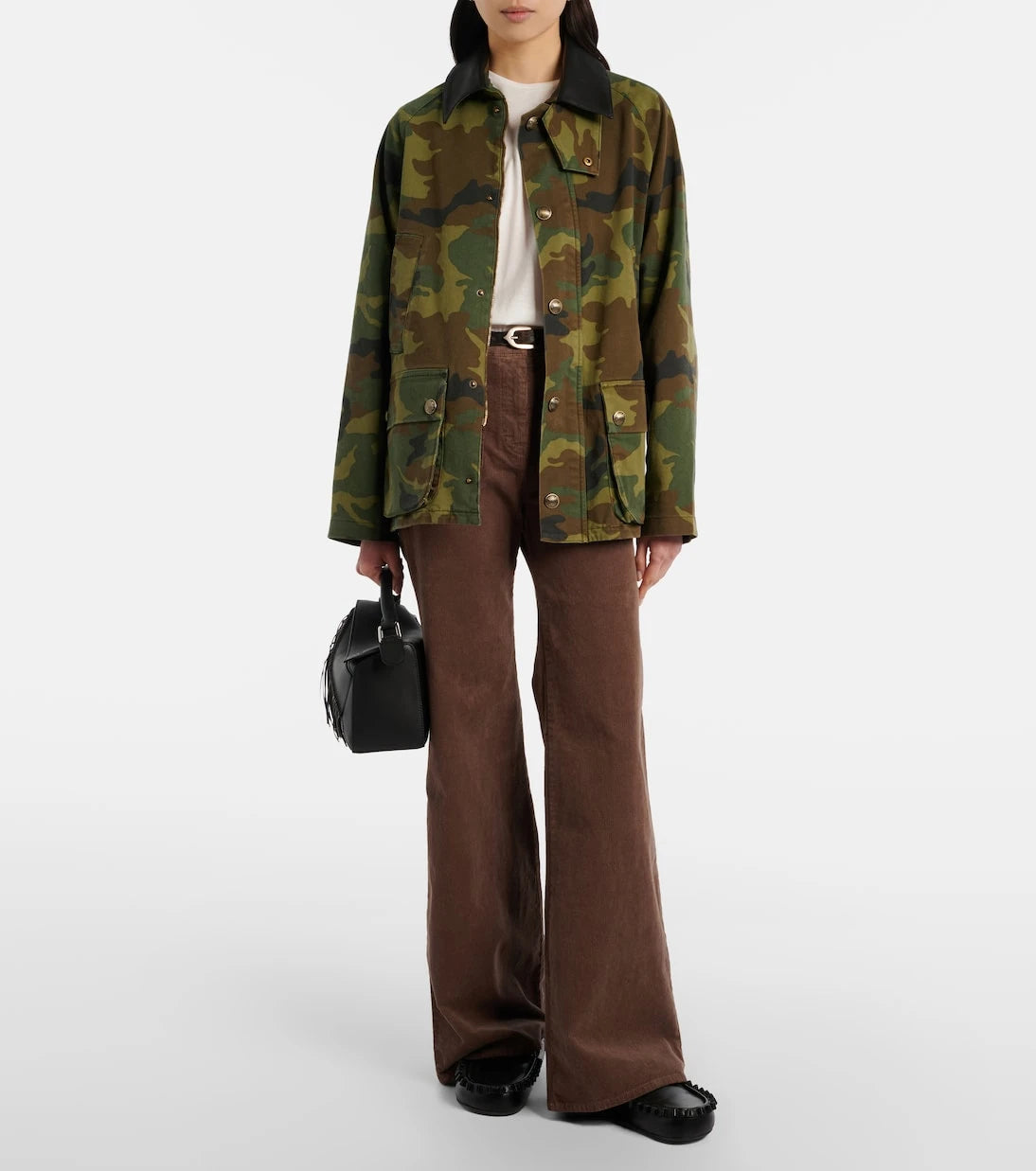 Nili Lotan - Florence cotton-blend corduroy bootcut pants