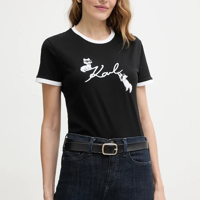 Памучна тениска Karl Lagerfeld IKON