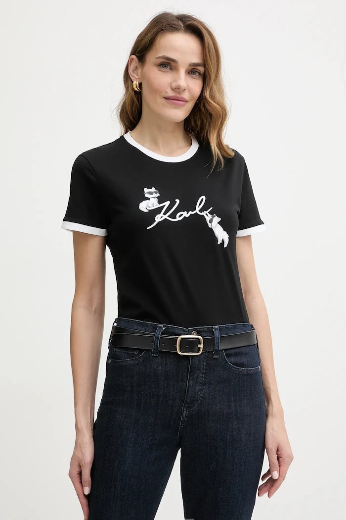 Памучна тениска Karl Lagerfeld IKON