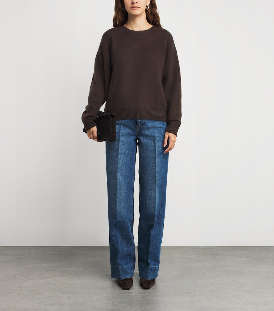 FRAME The Cashmere Brushed Sweater