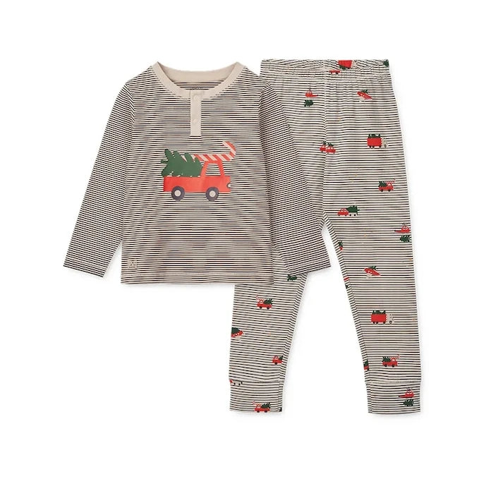 Детска памучна пижама Liewood Wilhelm Printed Pyjamas Set
