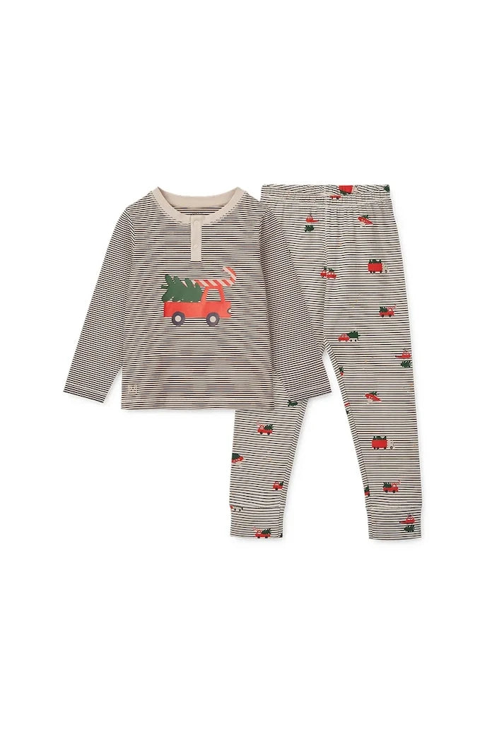 Детска памучна пижама Liewood Wilhelm Printed Pyjamas Set