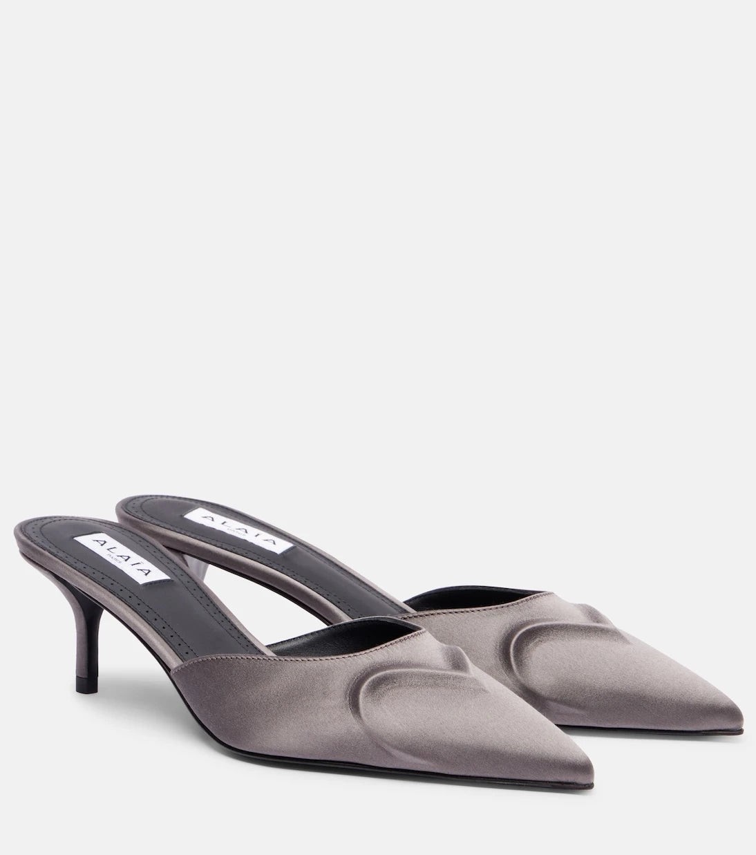 Alaïa - Le Cœur 3D 55 satin mules