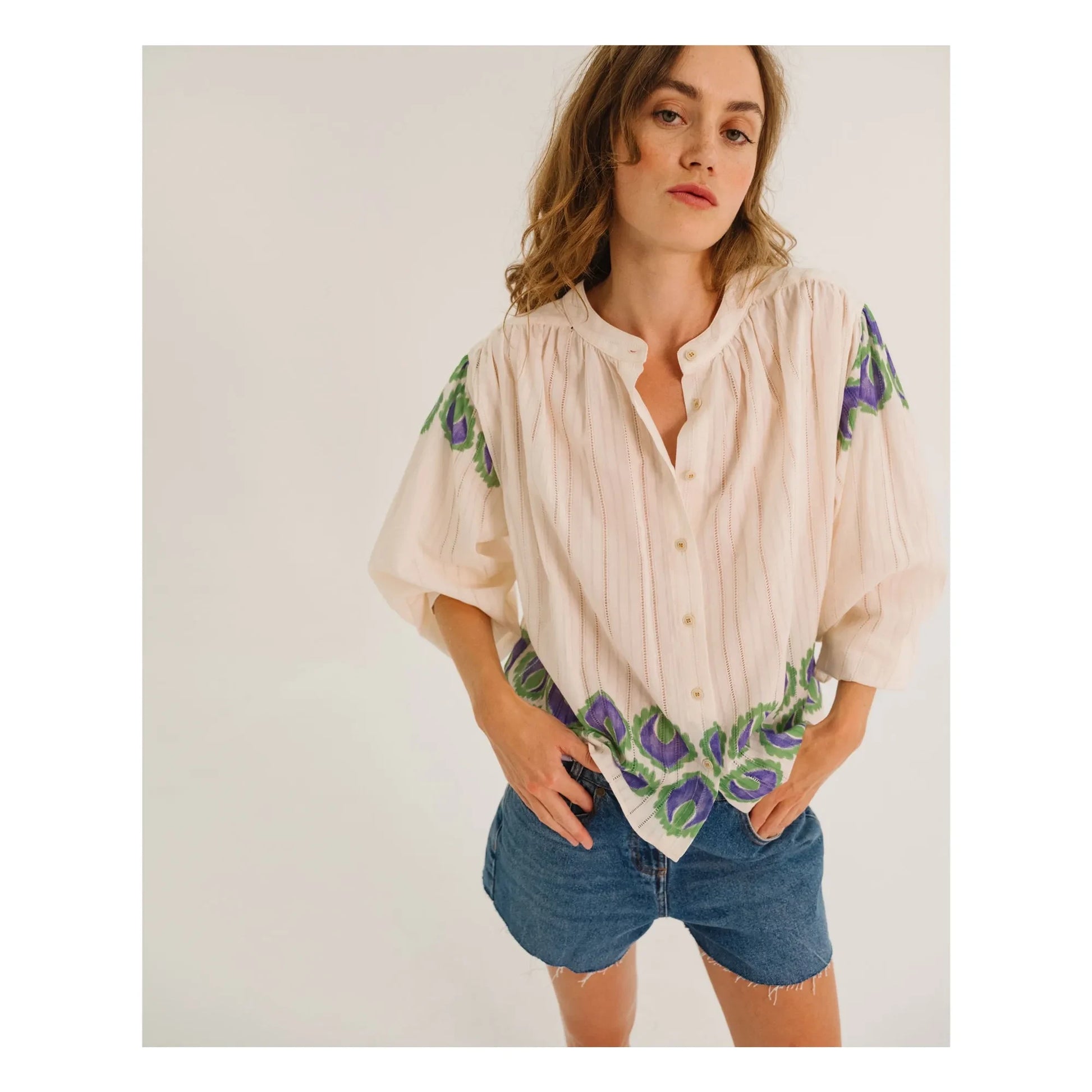 Tinsels - Candide blouse | Blue