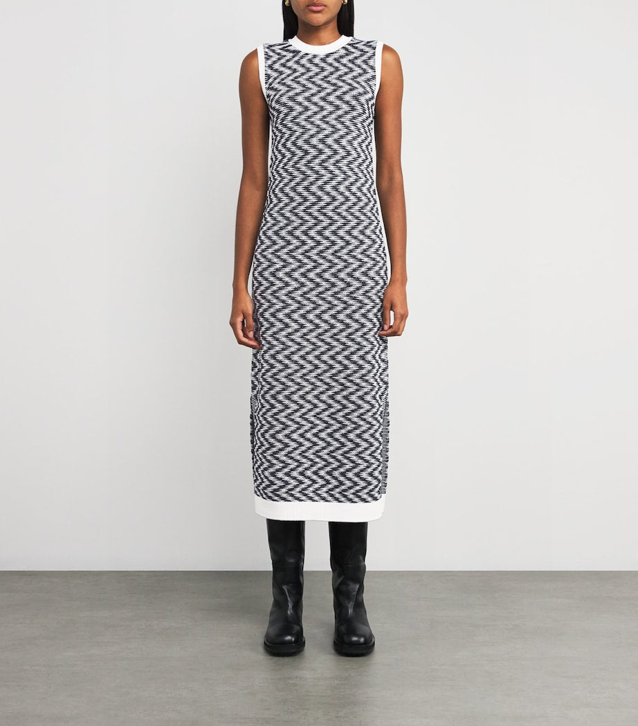 Knitted Olivia Midi Dress CLOUD/NAVY