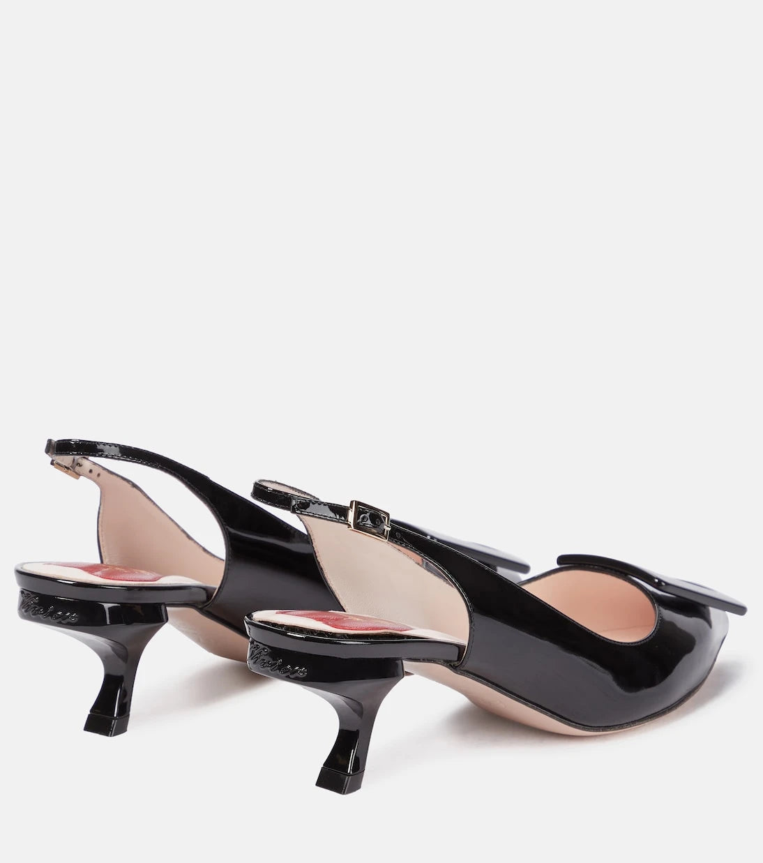Roger Vivier - Virgule deri arkası açık topuklu ayakkabı