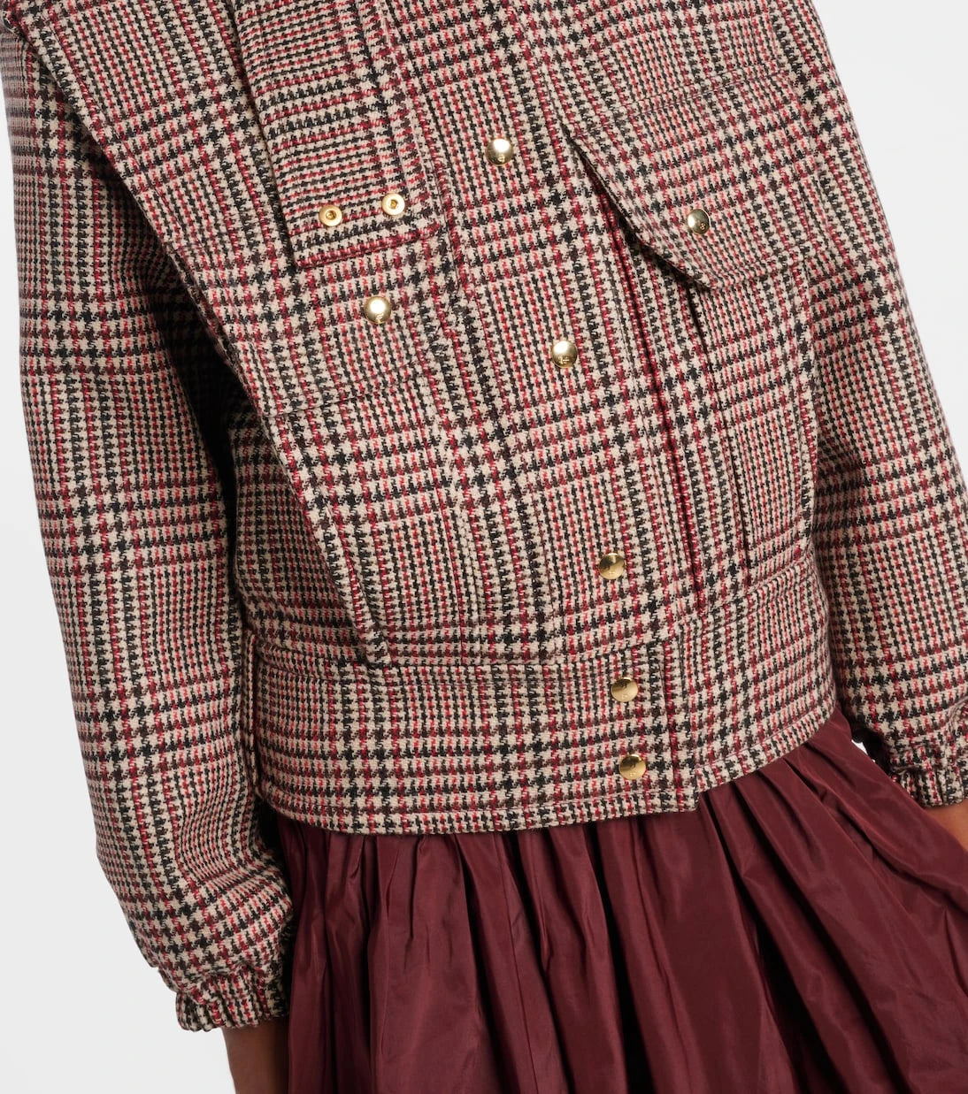 Patou - Checked virgin wool jacket