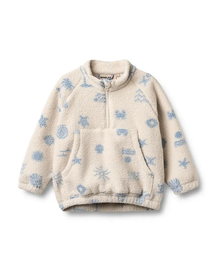 Çocuk polar sweatshirt Wheat