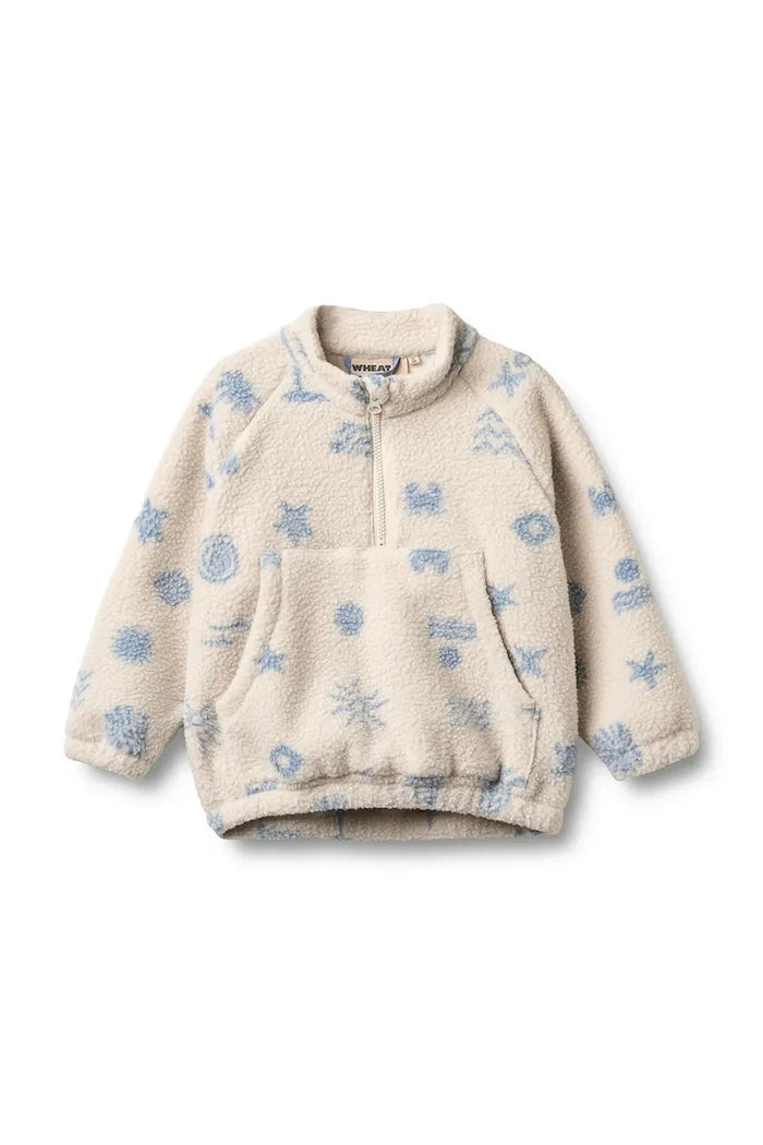 Çocuk polar sweatshirt Wheat