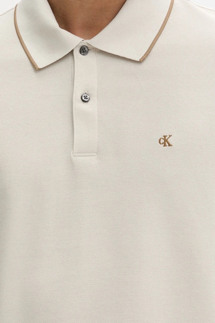 Calvin Klein erkek pamuklu yakalı tişört