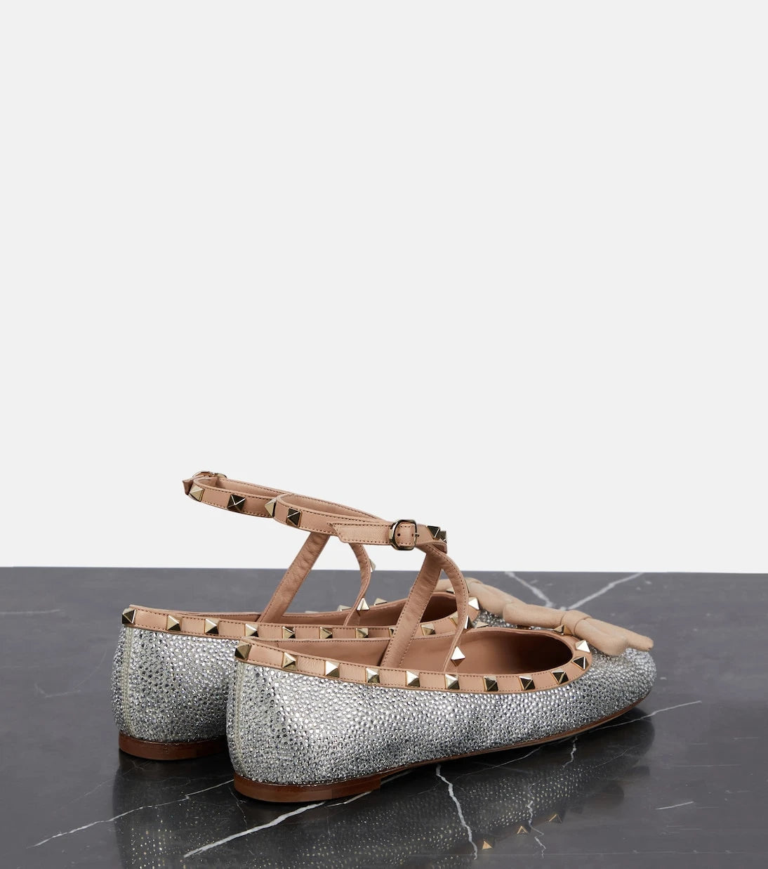 Valentino Garavani - Rockstud embellished ballet flats