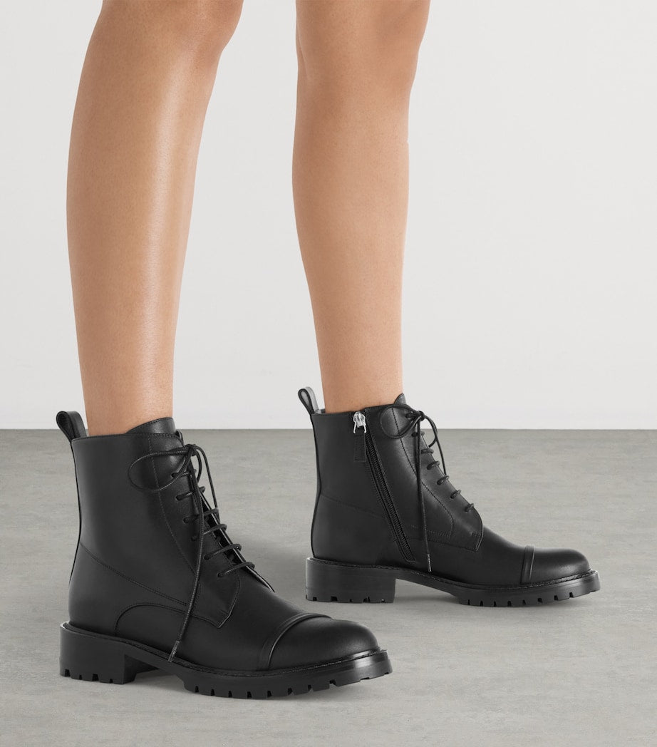 Malone Souliers Black Leather Miller Ankle Boots 35