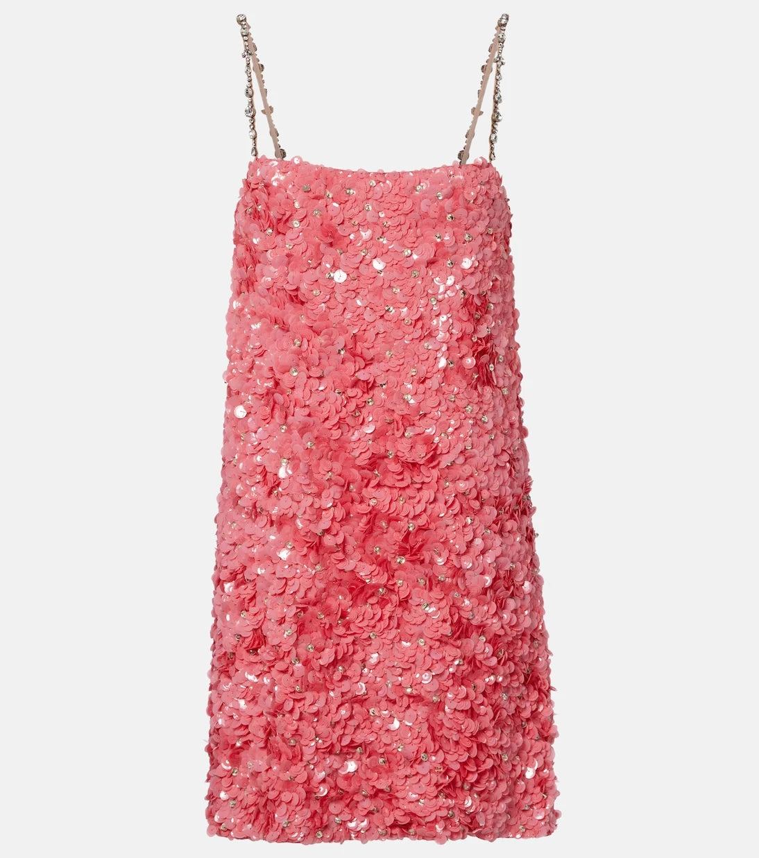 Valentino - Embellished silk chiffon slip dress
