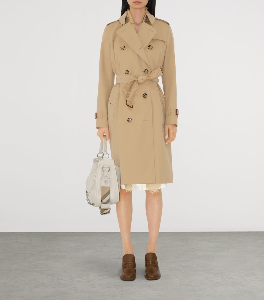 Gabardine Long Kensington Heritage Trench Coat HONEY