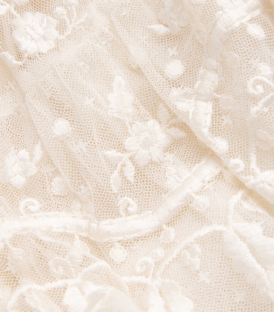 Ivory Lace Layered Maxi Dress