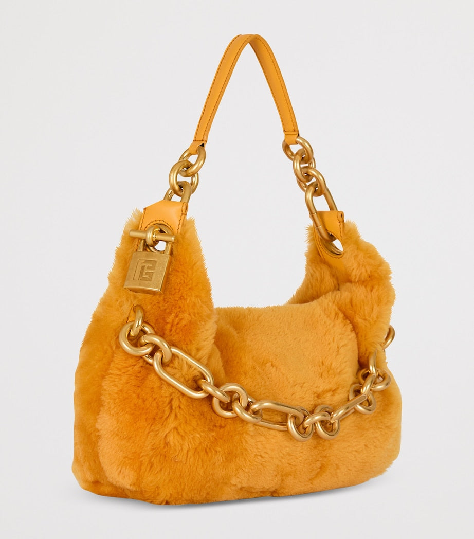 Medium Shearling Sync Shoulder Bag