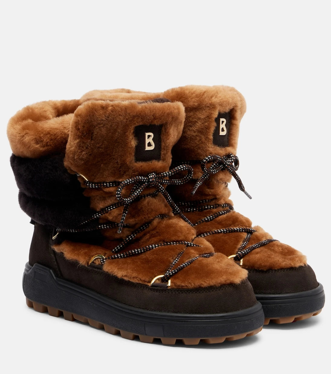 Bogner - Chamonix shearling and suede snow boots