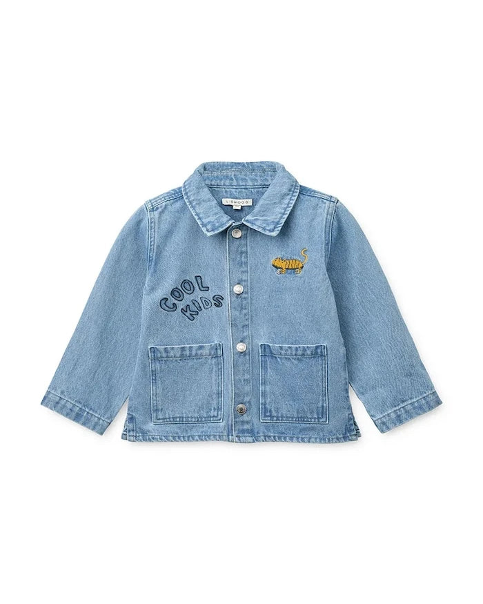 Liewood Kinsley Placement Denim Overshirt Çocuk Denim Ceket