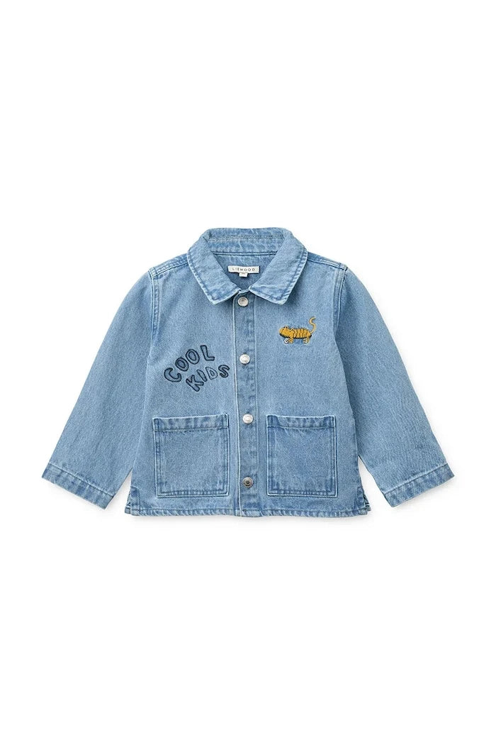 Детско дънково яке Liewood Kinsley Placement Denim Overshirt
