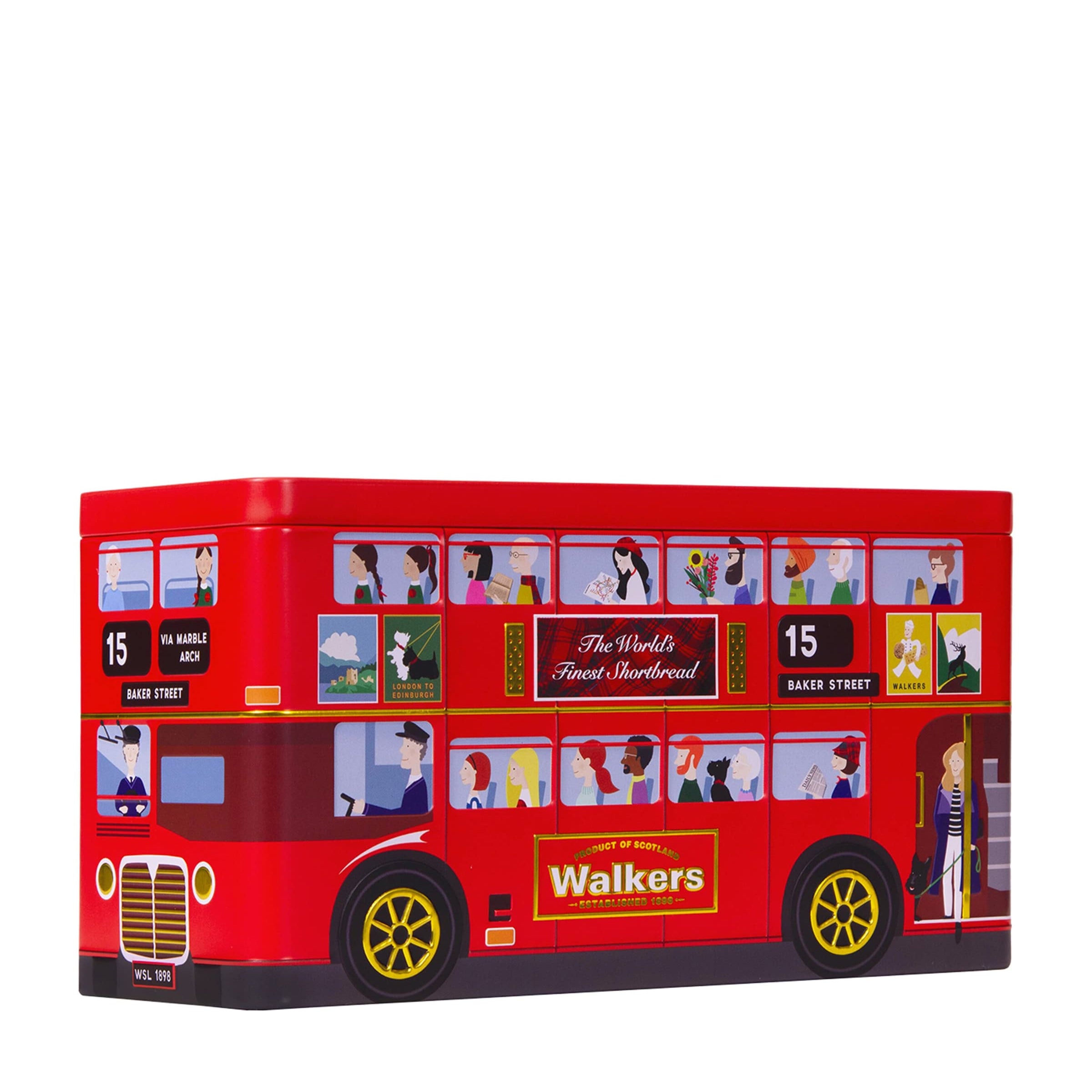 Walkers London Bus Shortbread Tin (250g)