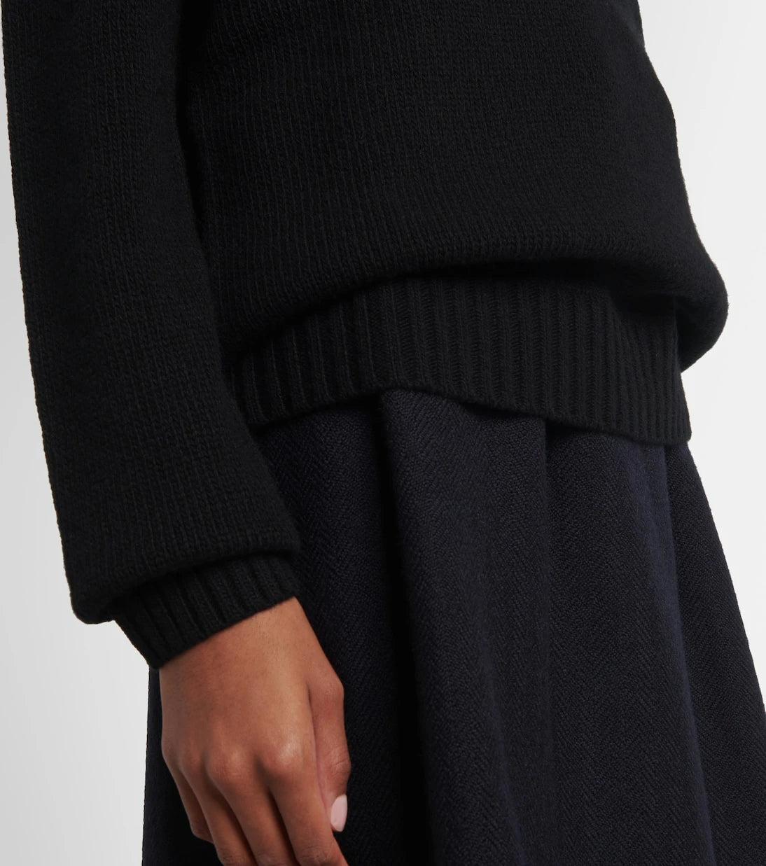 Prada - Logo wool and cashmere sweater