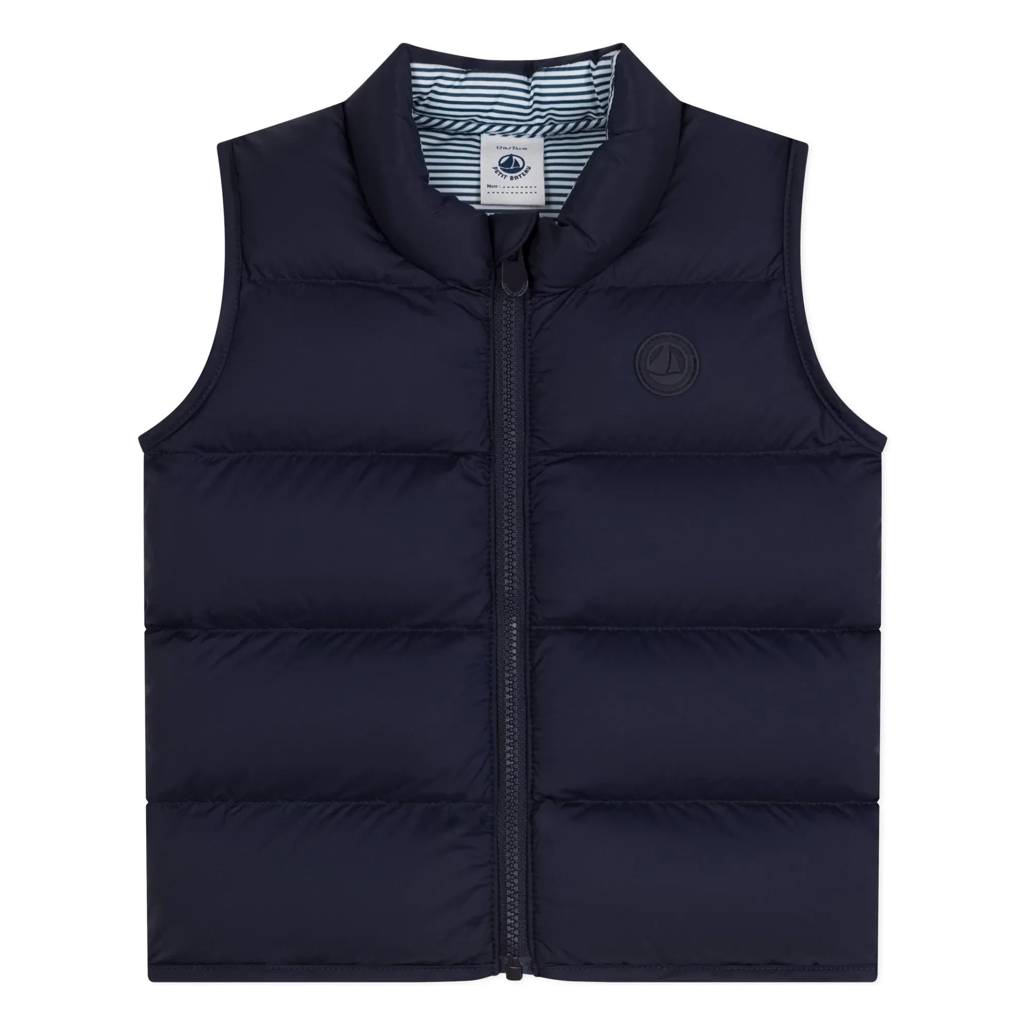 Petit Bateau - Baby Sleeveless Down Jacket | Navy blue