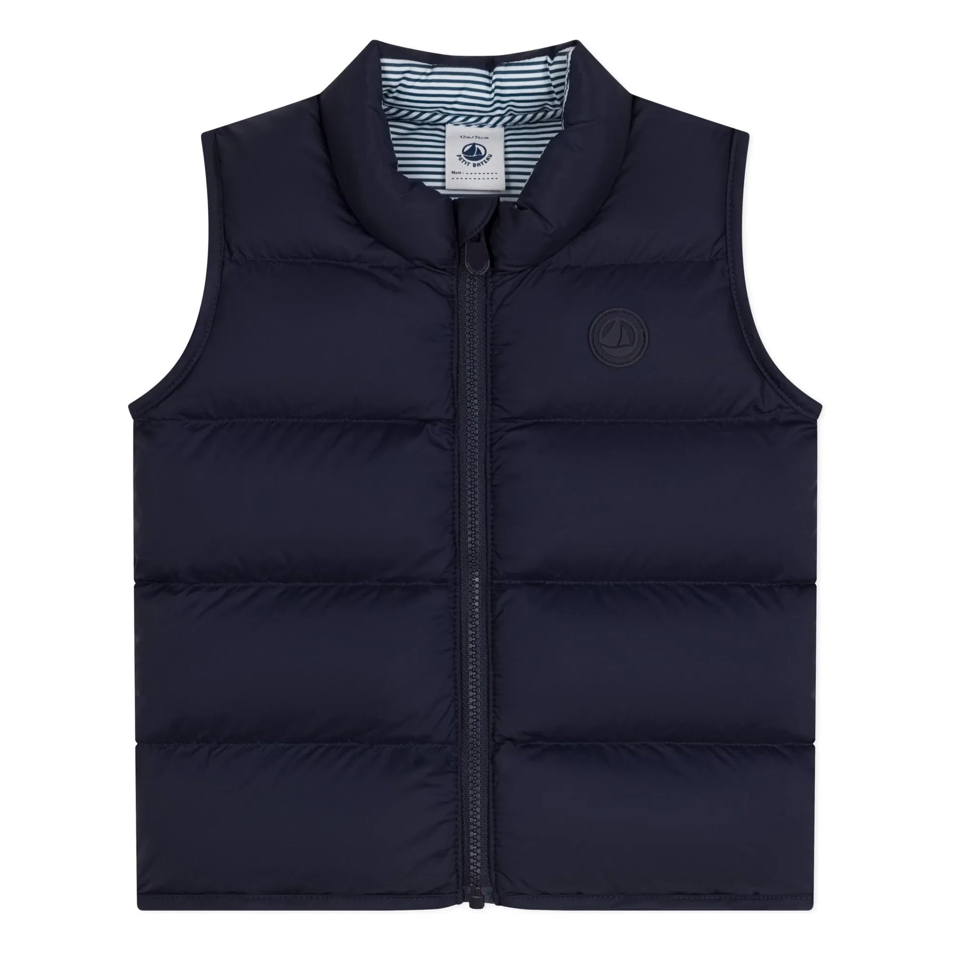 Petit Bateau - Baby Sleeveless Down Jacket | Navy blue