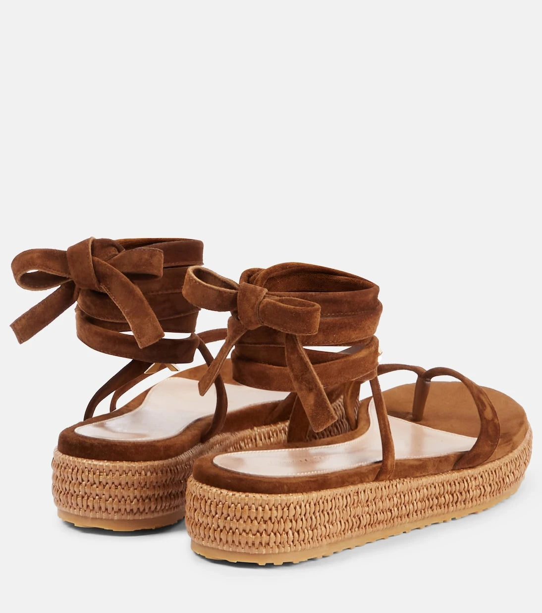 Gianvito Rossi - Suede espadrille sandals